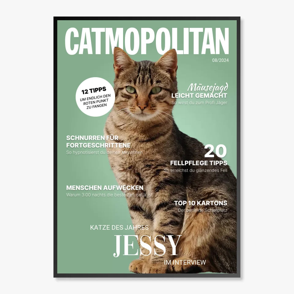 Personalisiertes Katzen Poster "CATMOPOLITAN"