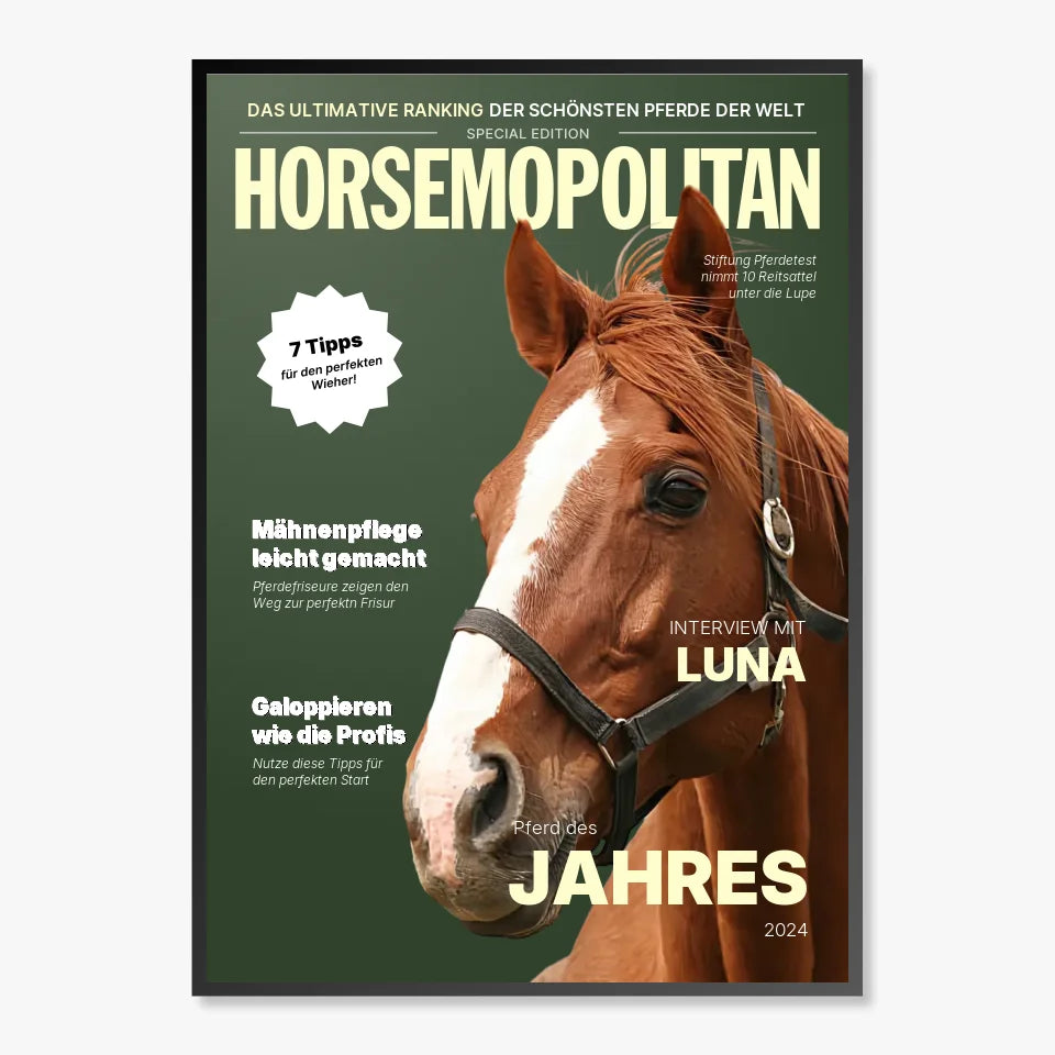 Personalisiertes Pferde Poster "HORSEMOPOLITAN"