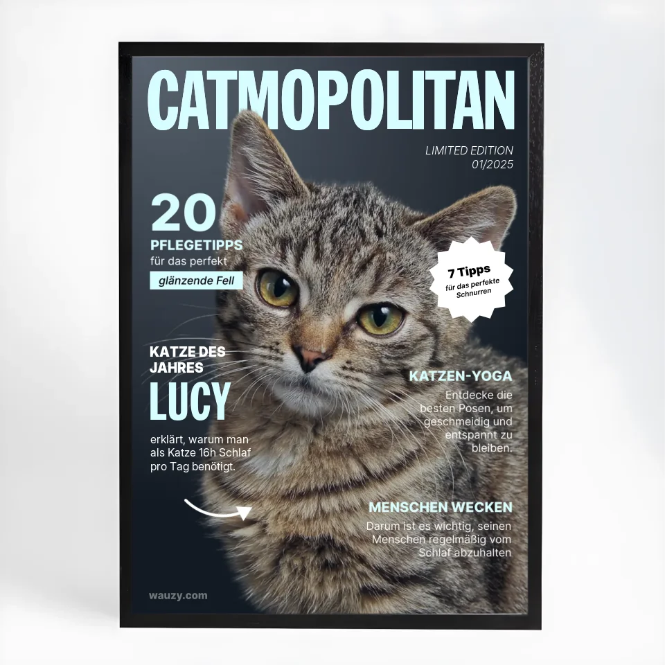 Personalisiertes Katzen Poster "CATMOPOLITAN" 2025