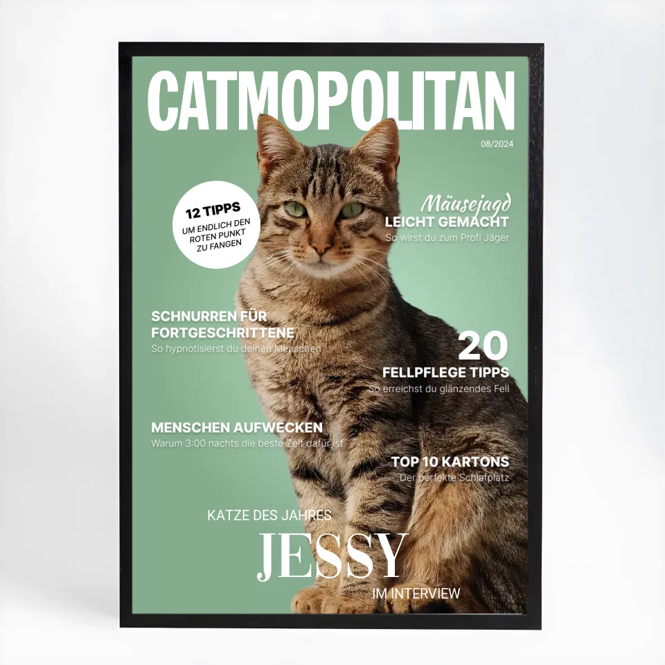 Personalisiertes Katzen Poster "CATMOPOLITAN"