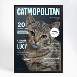 Poster mit Katze