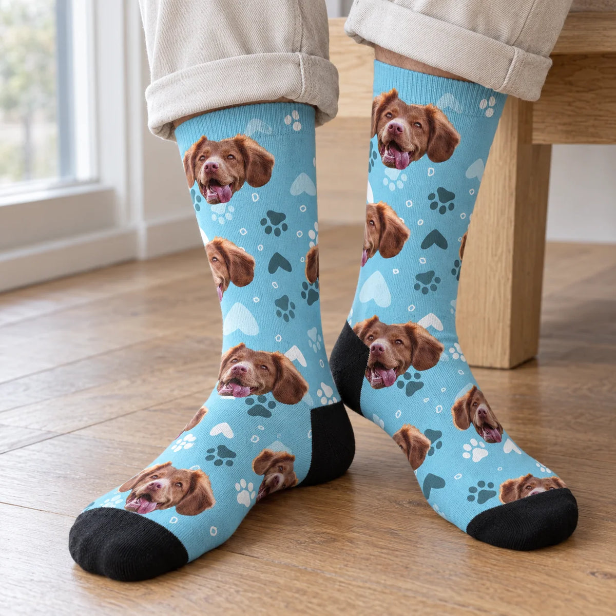 Personalisierte Fotosocken mit deinem Haustier
